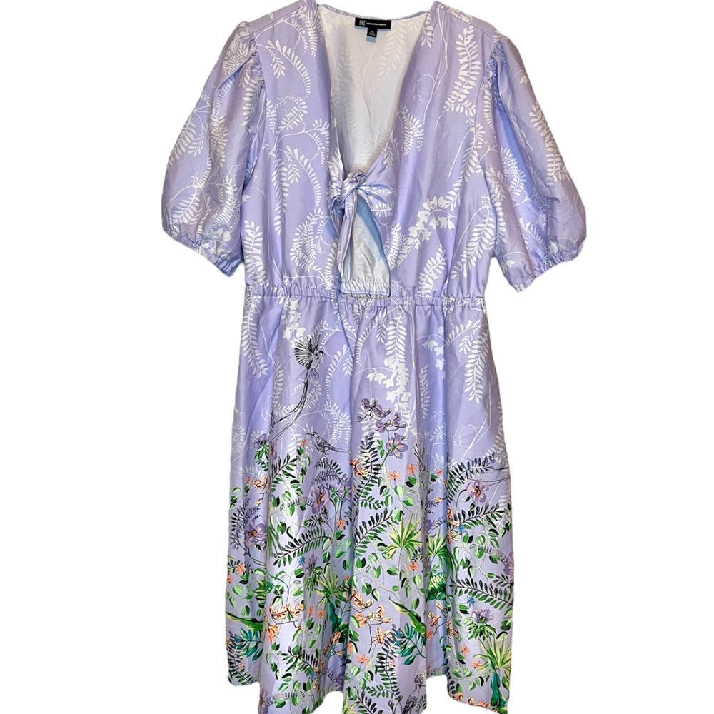 INC Femme Floral Printed Cutout Midi Dress XXL